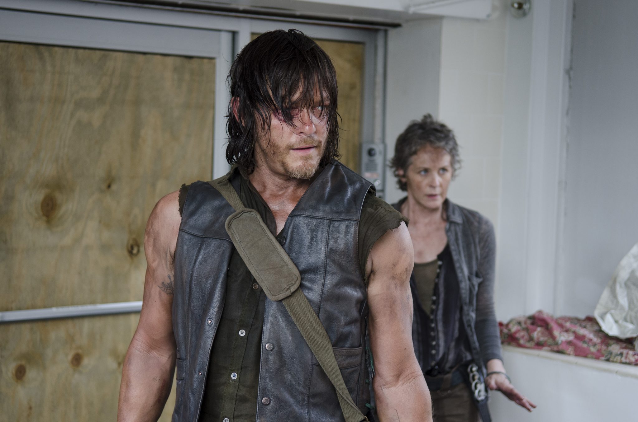 Walking Dead Daryl and Carol together again. Image by Gene Page/AMC