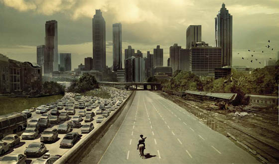 Entering Atlanta in The Walking Dead Season 1