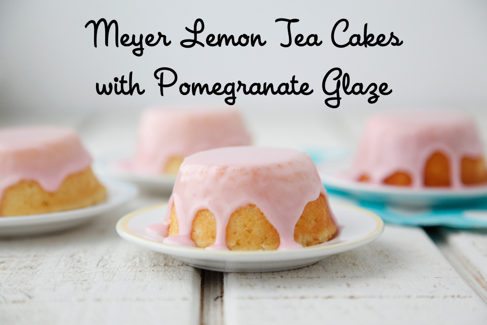 fancy lemon cake with a pink glaze
