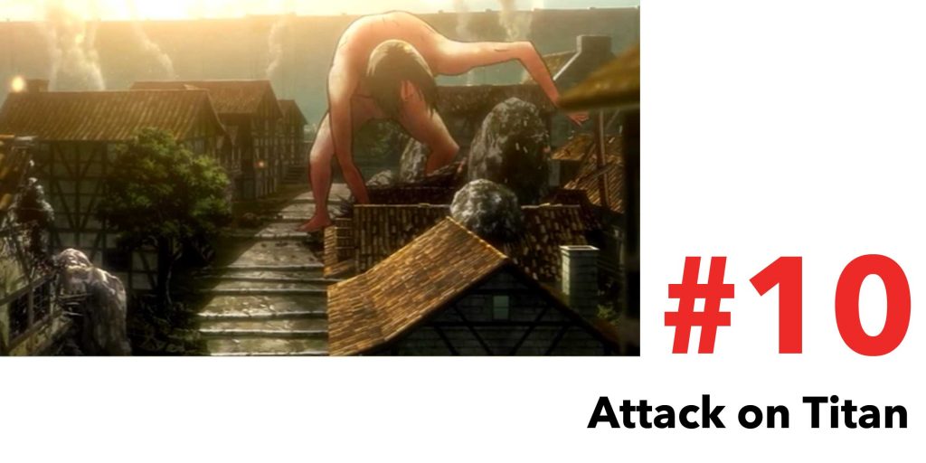 a naked giant is destroying a human village