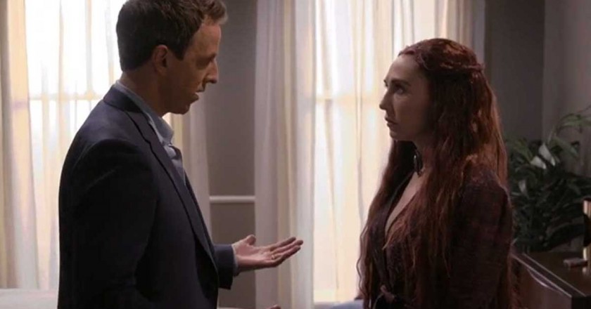 Seth Meyers reasons with Melisandre