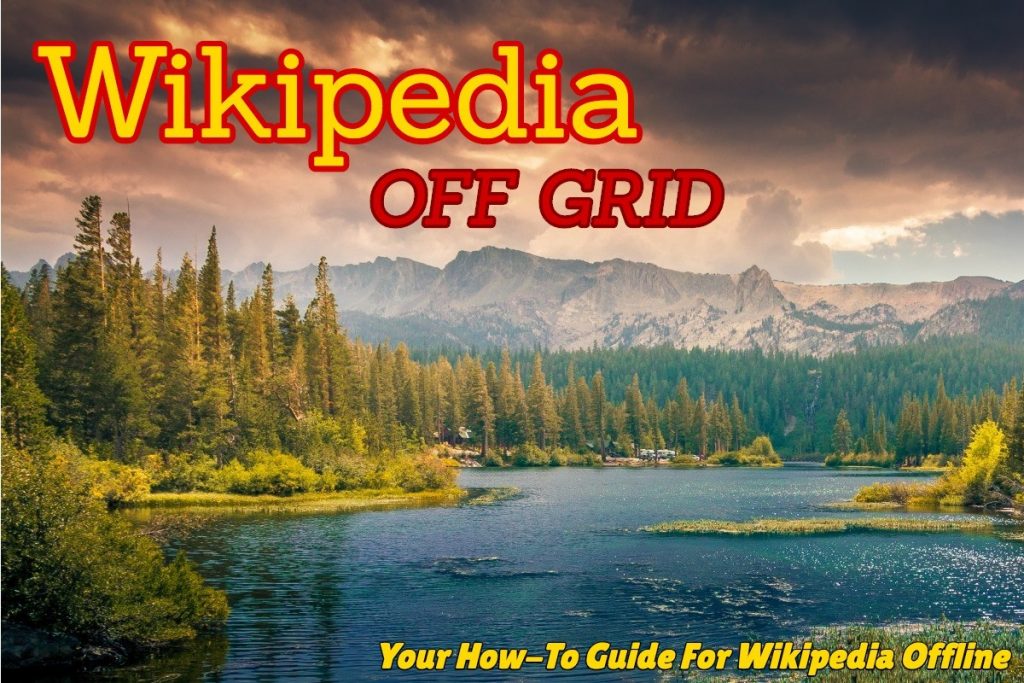 a serene landscape for the wikipedia off grid guide