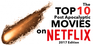 The top 10 movies on netflix banner with a comet