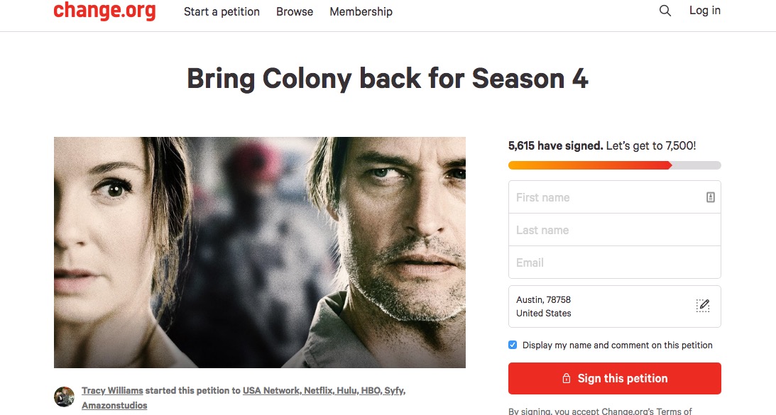 Save Colony Petition