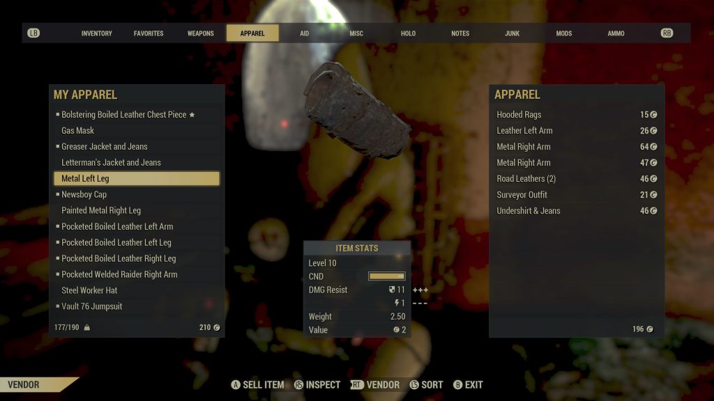 A fallout 76 vendor demands outrageous prices and offers terrible deals