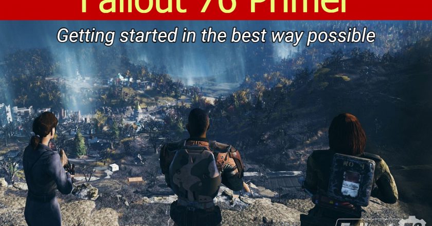 a group of survivors stand over a gorge fallout 76 primer getting started in the best way possible