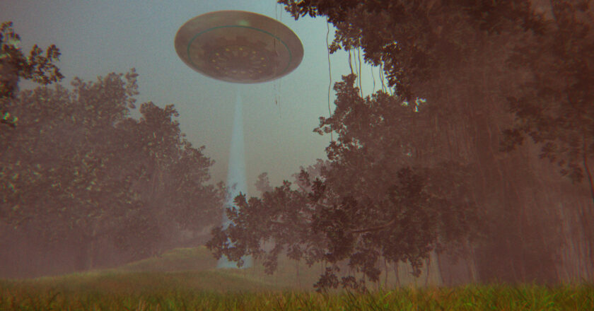 Illustration depicting what a UFO might look like (Canva)