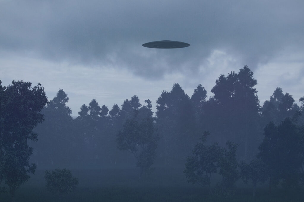 An illustration of what a UFO might look like. (Canva)