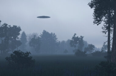 A depiction of what a UFO might look like. (Canva)