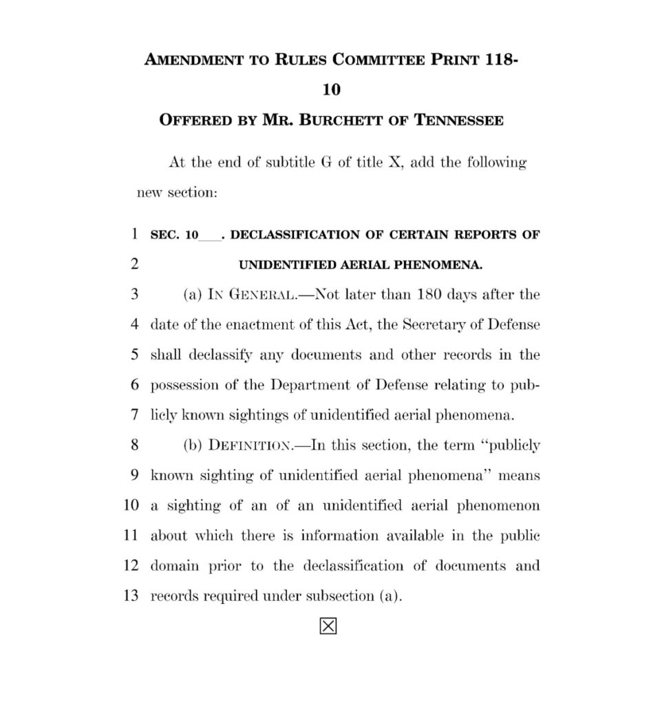 Burchett's amendment