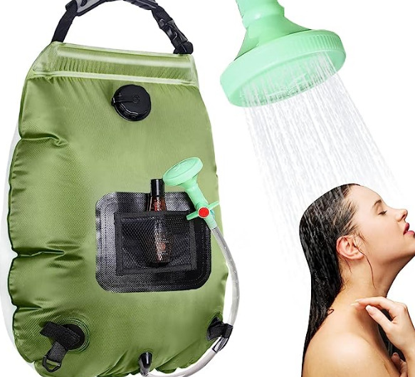 heated shower bag