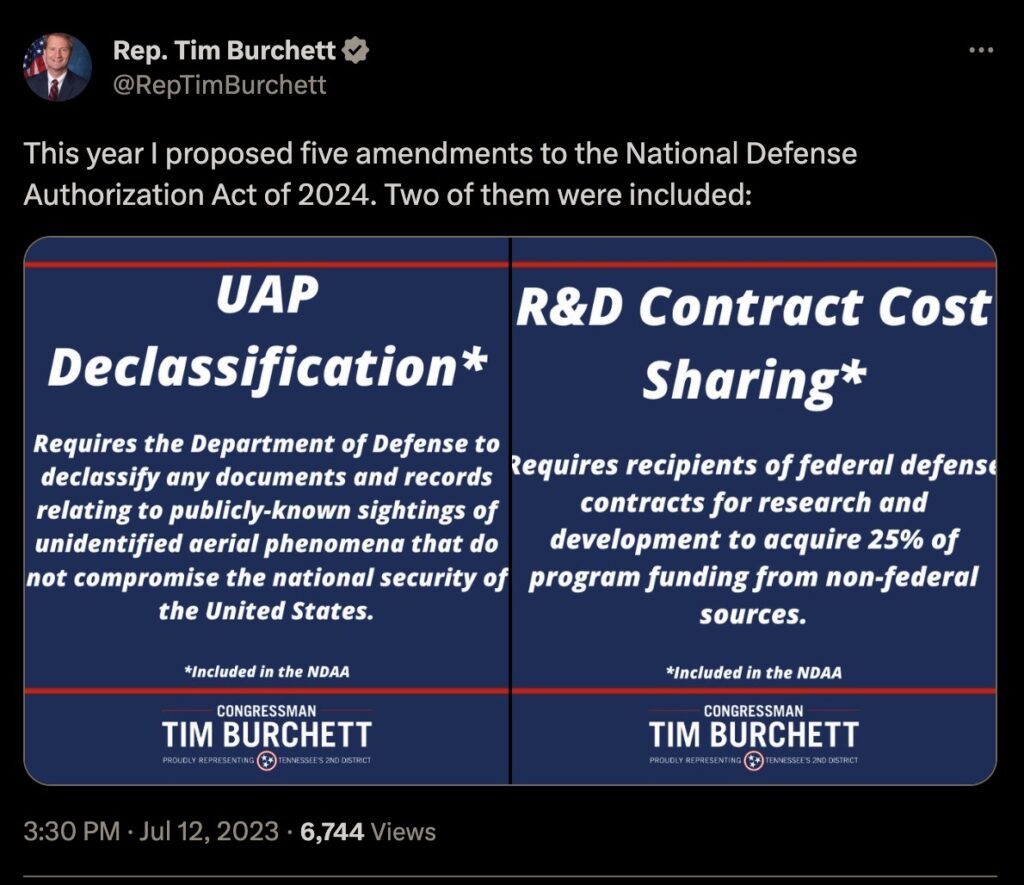 Tim Burchett tweet 