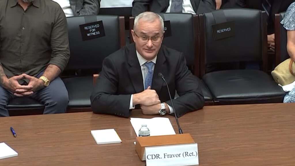 David Fravor at House Hearing 