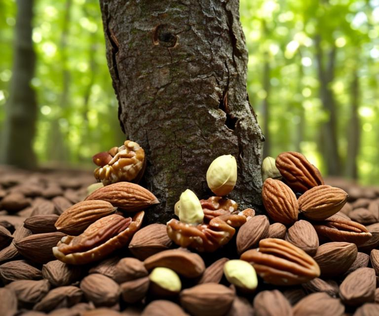 Nuts in a forest