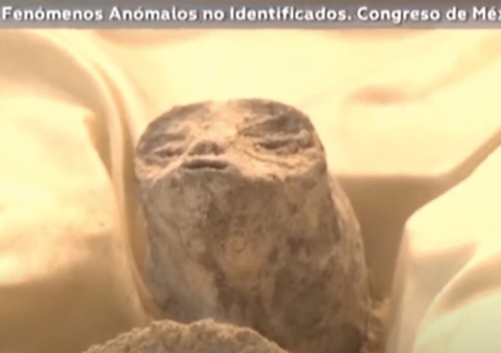 Screenshot from Mexico Congress UAP hearings (YouTube)