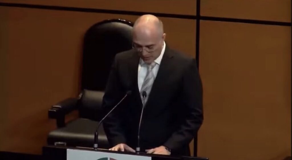 Screenshot from Mexico Congress UAP hearings (YouTube)