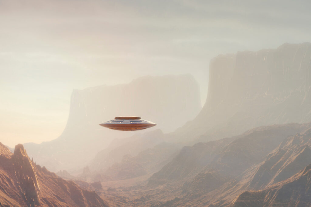 The first UFO SCIF was disappointing, congressional members say. Pictures is an illustration of what a UFO might look like. (Canva)