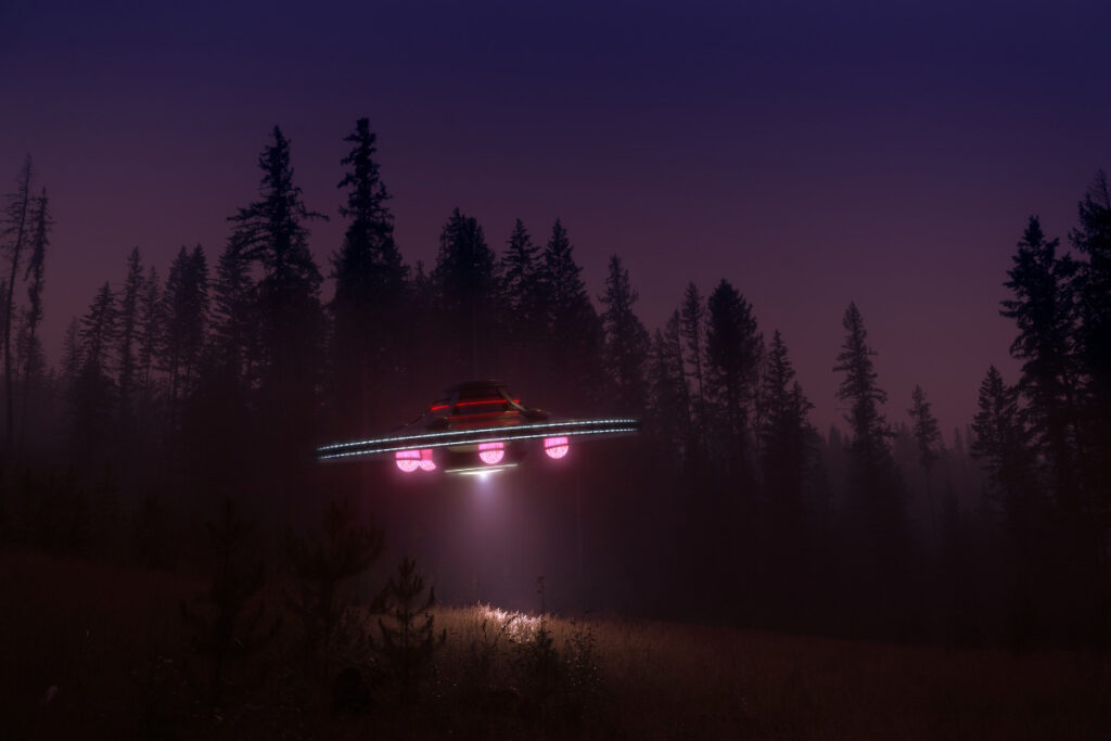 The SCIFs are finally happening. Pictures is an illustration of what a UFO might look like. (Canva)