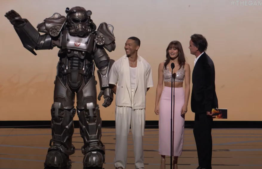 Fallout TV Series cast during The Game Awards 2023