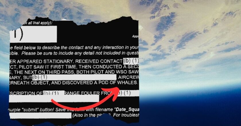 The Navy just dropped 109 pages of UFO documents. Pictured is a portion of one from Navy.mil and a photo from Canva.
