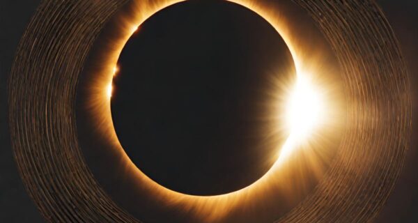 Solar eclipse image generated by Canva AI.