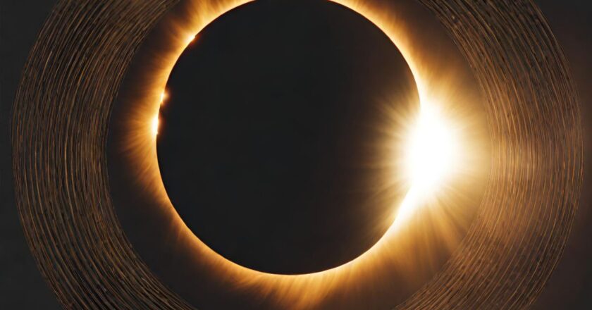Solar eclipse image generated by Canva AI.