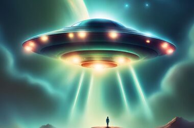 A new UFO bill seeks to declassify all UAP files. Pictures is an illustration on Canva of what a UFO might look like.